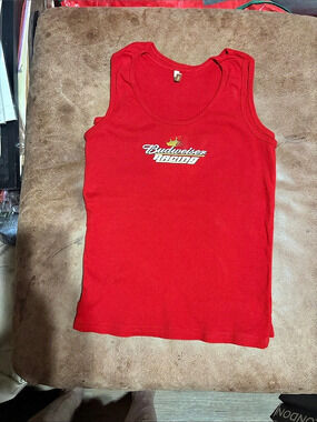 Budweiser Racing tank top in Red Size Medium